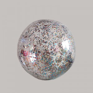 Glitter trasparente gonfiabile / Beach Ball piuma