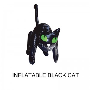 Decorazioni gonfiabili di Halloween puntelli gatto nero